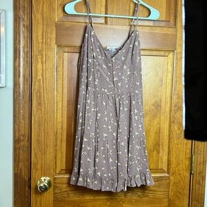Garage Mauve Floral Spaghetti Strap Top
